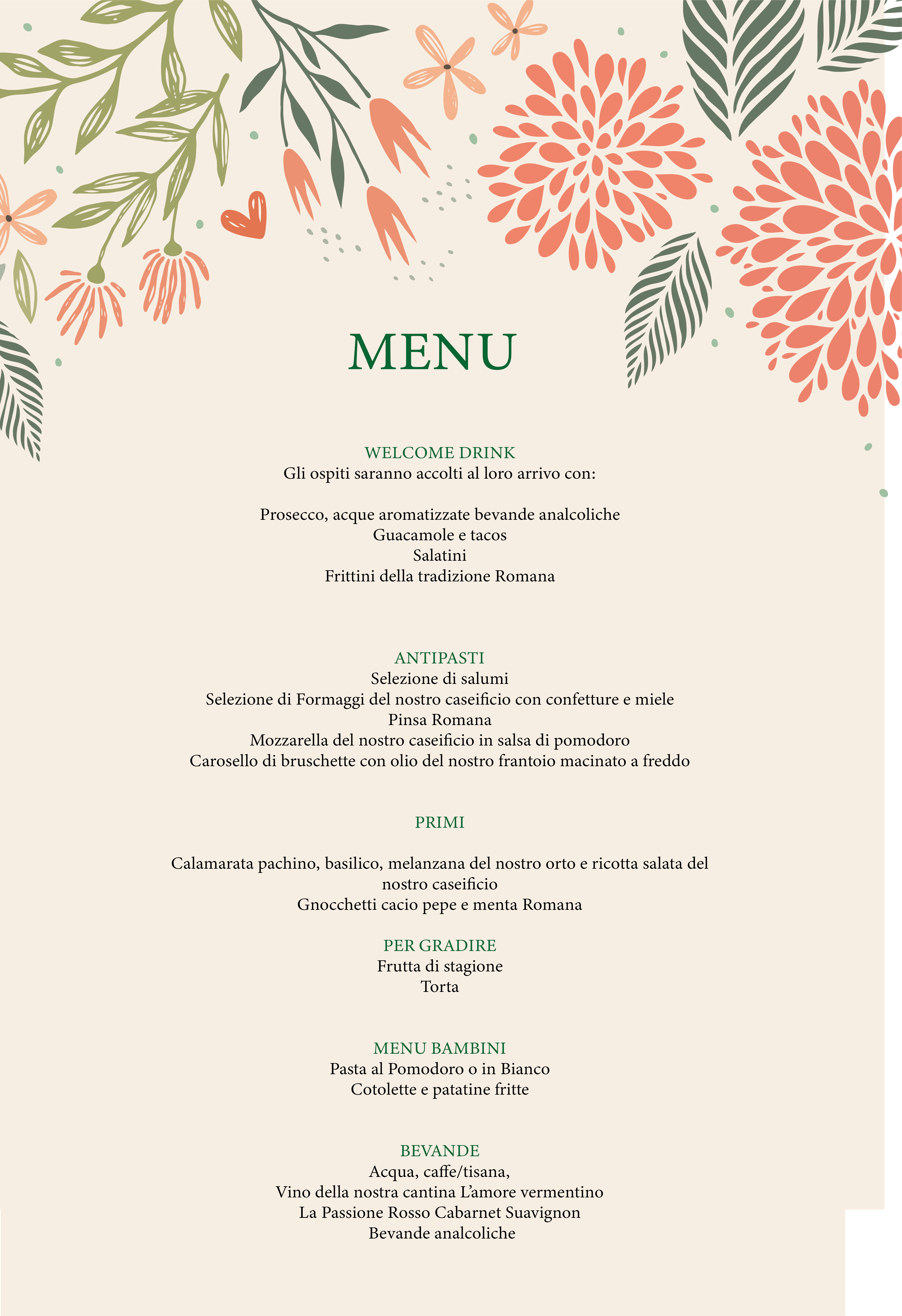 menu scuola rosmini